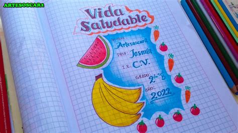 Como Dibujar Una Portada De Vida Saludable Covers Youtube