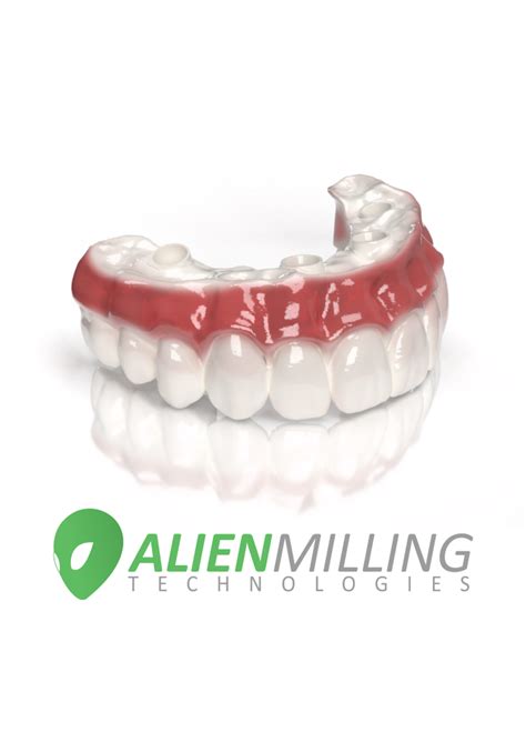 Alien Full Arch Hybrid Zirconia Bridge 799 Alien Milling Technologies