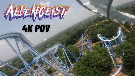 Alpengeist 4K Front Row POV Busch Gardens Williamsburg YouTube