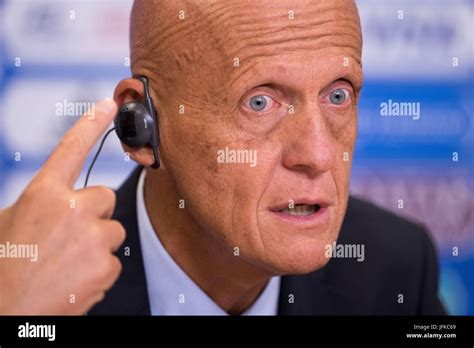 Saint Petersburg Russia 1st July 2017 Pierluigi Collina Head Of