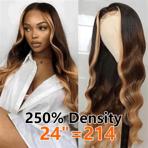 250 High Density T1b427 Ombre Body Wave 13x6 Lace Full Frontal