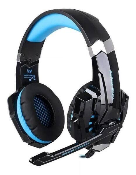 Fone Gamer Headset Ps4 Xbox Pc P2 Usb Kotion Each G9000 Azul