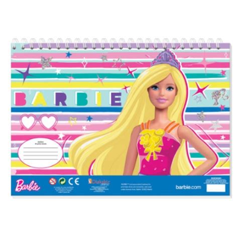 Barbie Kreativna Bojanka Sa Naljepnicama I Ablonom U Nekoliko Verzija