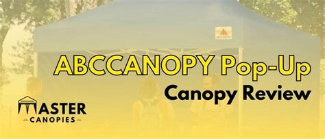 ABCCANOPY Pop-Up Canopy Tent Review - Master Canopies