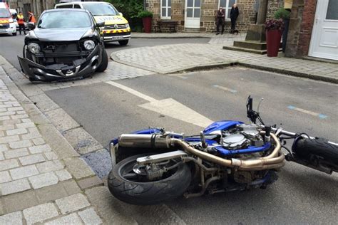 Accident de la route Un motard gravement blessé à Tinchebray L Orne