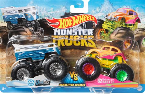 Mattel Σετ Αυτοκινητάκια Hot Wheels Monster DragBus VS Volkswagen