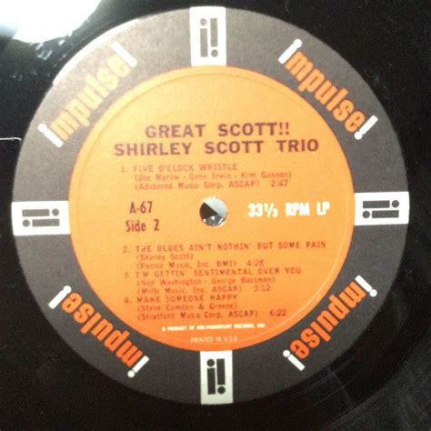 Yahoo オークション Impulse A 67 Great Scott Shirley Scott Trio