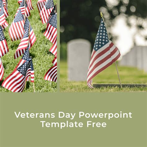 Green Veterans Day Powerpoint Template Free Masterbundles