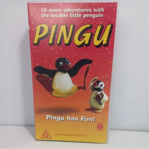 Pingu Vhs Cassette Pingu Has Fun Abc For Kids 10 Episodes 1999 Roadshow