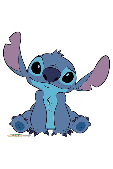 Stitch Sitting Di Lilo E Stitch Official Cardboard Cutout Standee