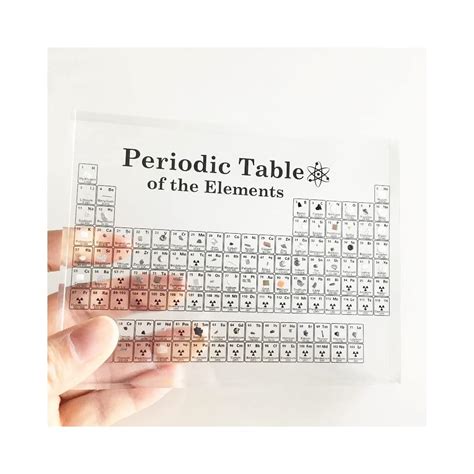 Buy Periodic Table With Real Elements Inside Exquisite Acrylic