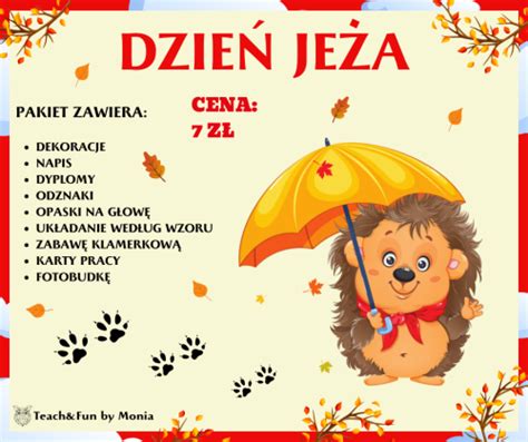 Dzień Jeża PDF Teach Fun by Monia