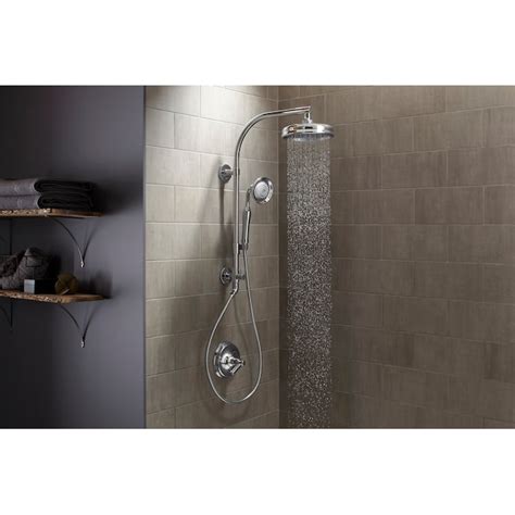 KOHLER Traditional Polished Chrome 8.4375-in Round Fixed Rain 2.5 GPM ...