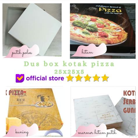 Jual 10PCS Dus Pizza Polos Motif Dus Pizza Murah Box Kue Box