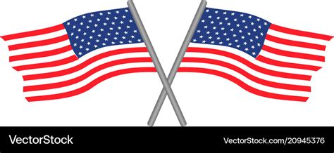 Usa flags logo Royalty Free Vector Image - VectorStock