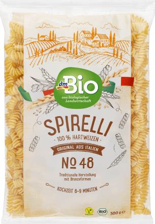 DmBio Tjestenina Spirelli 500 G Dm Drogeriemarkt Ba