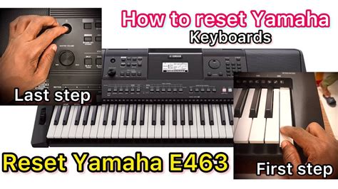 How To Clear Registration Memory On Yamaha PSR E463Reseting Piano