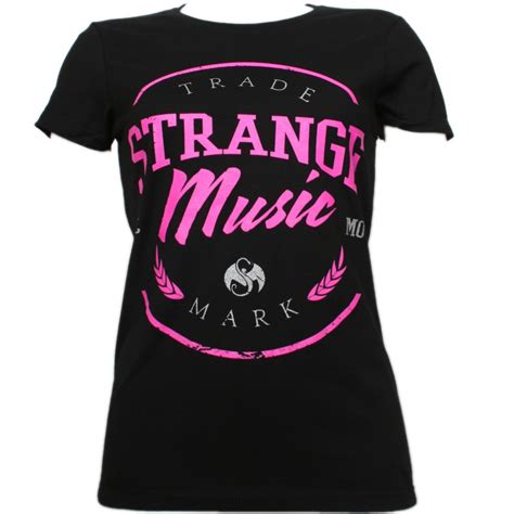 Strange Music Black Trademark Ladies T Shirt