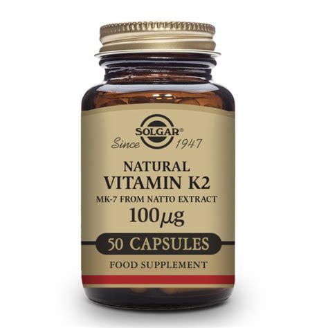 Solgar Vitamina K G Con Mk Natural Extracto De Natto