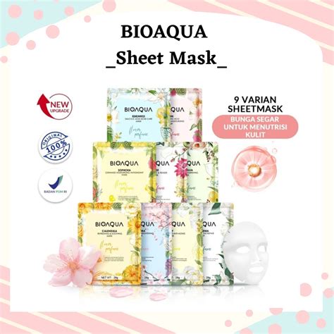 Jual Bioaqua Sheet Mask Flowers Series Sheet Mask X The Effect