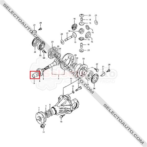 ESPACIADOR CÓNICO DIFERENCIAL TRASERO SUZUKI SAMURAI