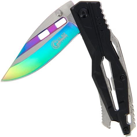 Golan Steel And Rainbow Folding Knife Knifewarehouse