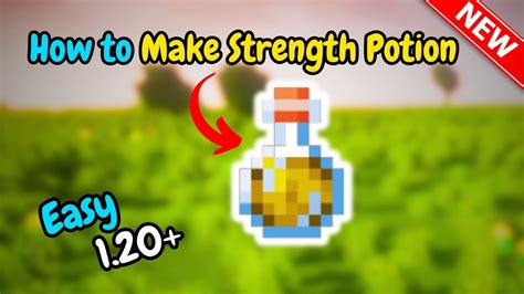 How To Make A Strength Potion Minecraft Youtube