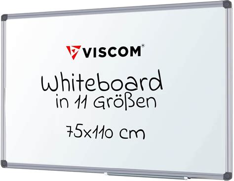 Viscom Tableau Blanc Magn Tique Au Cadre En Aluminium Tableau