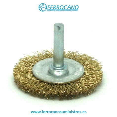 Cepillo Circular Metal Mm Acero Mm Para Taladro