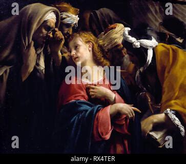 Christ Amongst The Doctors Scribes 1609 Painting By Orazio Borgianni