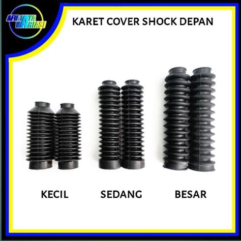 Karet Shock Cover Boot Trail Karet Shock Skok Shok Depan Spiral Kecil