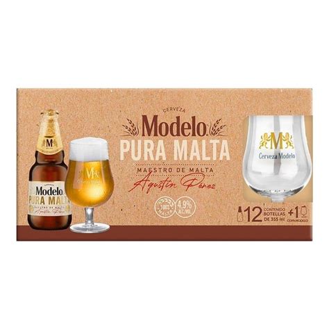 Cerveza Modelo Pura Malta Botellas De Ml C U Copa Walmart