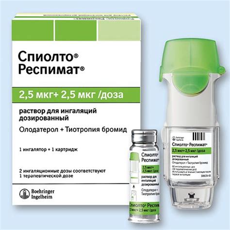Раствор для ингаляций дозированный Спиолто Респимат отзывы