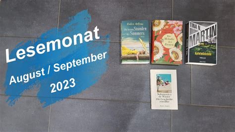 Lesemonat August Und September 2023 YouTube