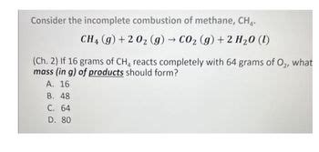 Answered Consider The Incomplete Combustion Of Bartleby