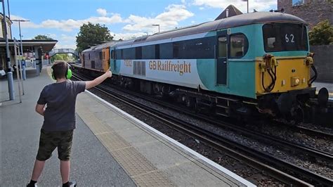 Gb Railfreight Rhodalyn Passing Chertsey Youtube