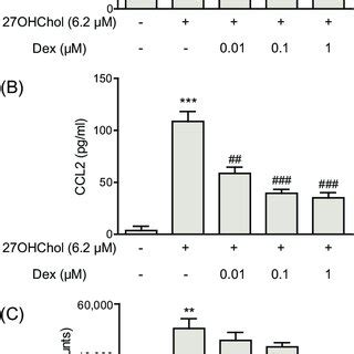 Effects Of Dexamethasone Dex On Ccl Expression And Monocytic Cell