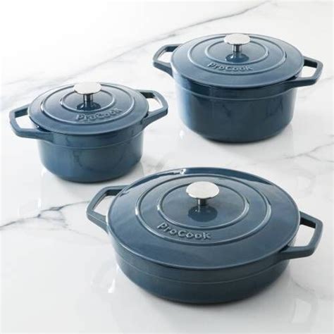 Procook Cast Iron Casserole Dish Set Procook