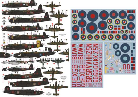 New Dk Decals 72014 72018 Raf B 17s B 24s 100 Group Etc Wwii