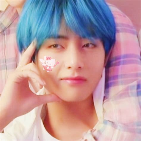 Bts ♡ — Blue Haired Taehyung Icons