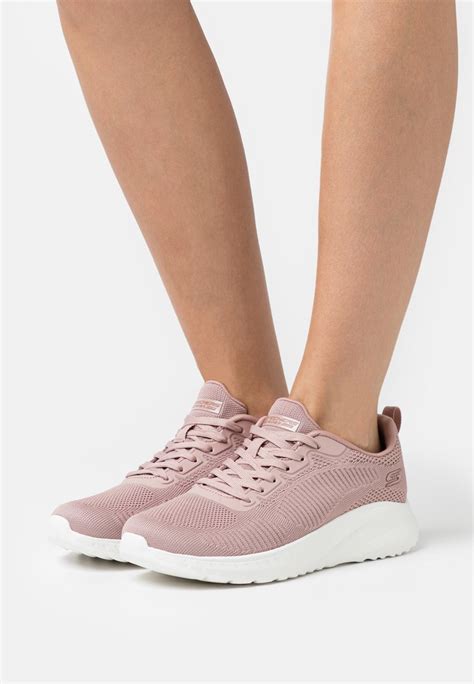 Skechers Wide Fit Bobs Squad Chaos Sneakers Laag Blush Roze Zalando Nl