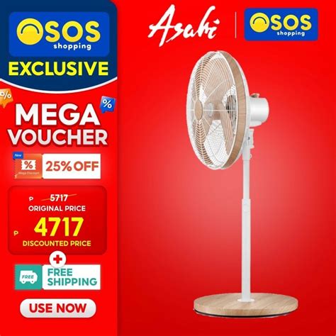 Asahi Original Asahi Retro Wooden Stand Fan 16 Electric Fan Xf 6081