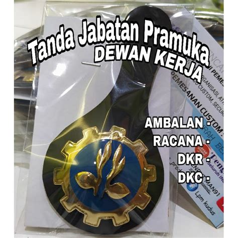 Jual Tanda Jabatan Dewan Ambalan Racana Dkr Dkc Bahan Asli Kuningan