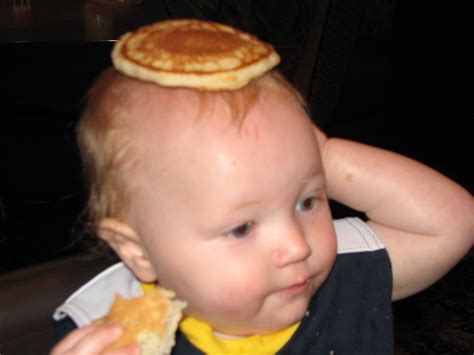 Zack With A Pancake On His Head 2 A Bit Out Of Focus I Flickr