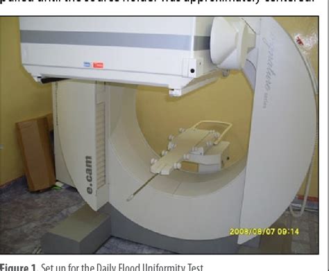 Figure From Gamma Camera Intrinsic Uniformity In An Unstable Power