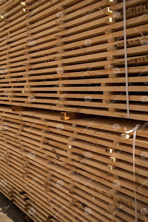 Stacked Wooden Planks Wood For Air Drying Timber Stack Hardware Store