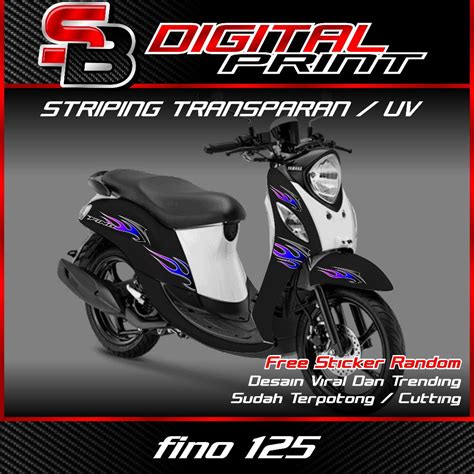 Jual Striping Transparan Fino 125 Striping Api Fino 125 Bahan