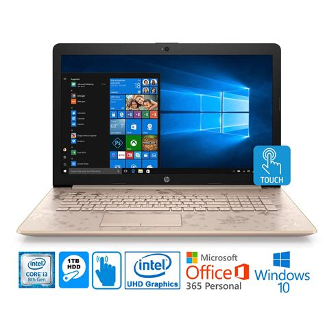 Hp 17 Intel I3 8130u 8gb 1tb Hdd 17 3” Touch Screen Laptop With Ms Office 365 Ebay