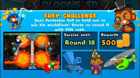 Bloons Td Battles Professor Evil Challenge In Btd Battles Week