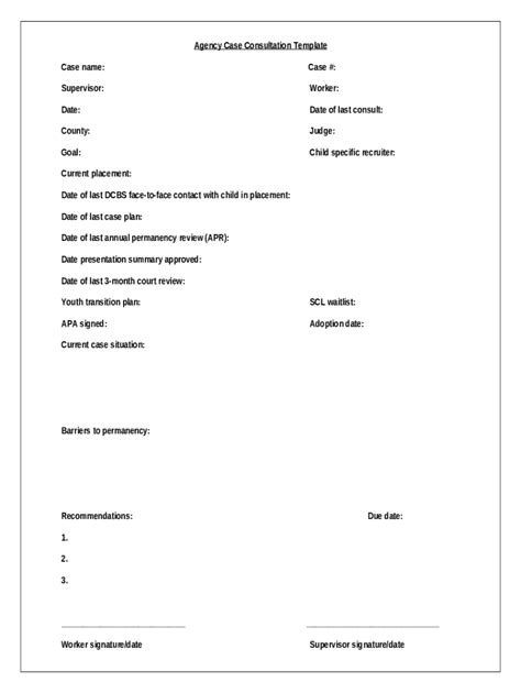 Case Consultation Template Fill Out And Sign Doc Template Pdffiller